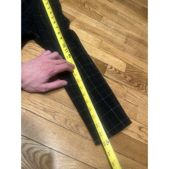 PEACE OF CLOTH Black/Blue Checkered BLAZER  -Extra Large XL - Picture 7 of 12